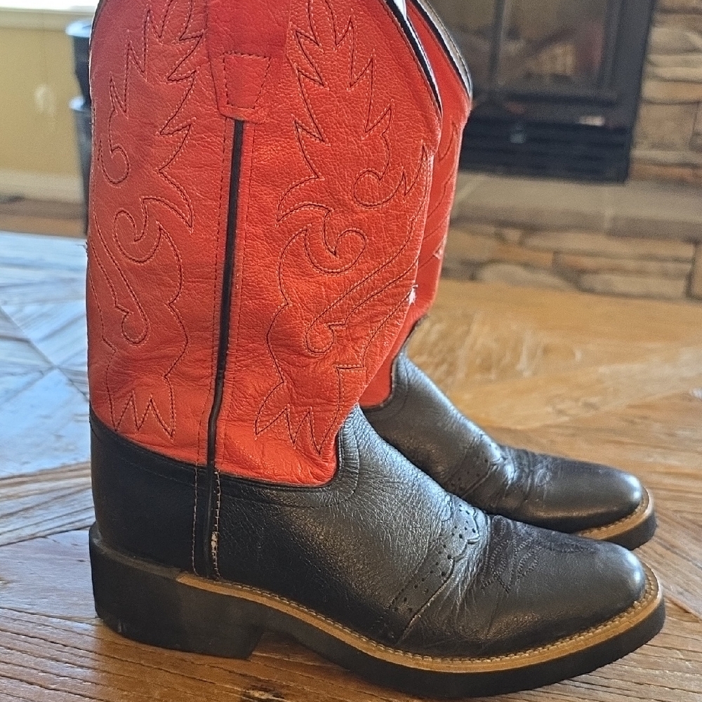 OLD WEST soft leather boho Cowboy western festival Boots! 6